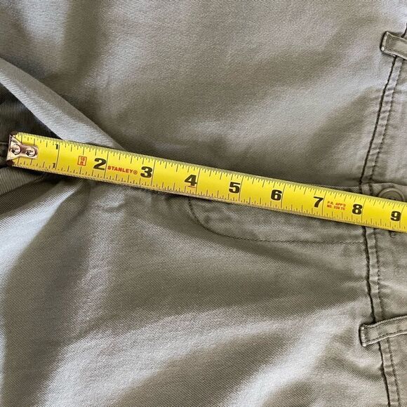 Eddie Bauer 100% cotton agave green khaki  denim style pants size S - Picture 9 of 10